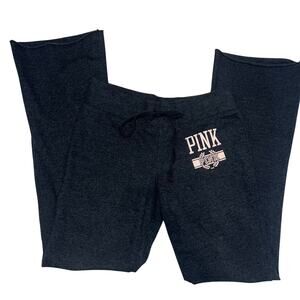PINK Victoria’s Secret  Y2K Early 2000’s Dark Gray Bootcut Sweatpants S